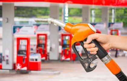 Tanken an Tankstelle