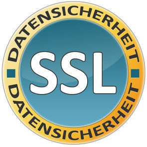 Die Datenübertragun erfolgt über das verschlüsselte SSL-Verfahren.